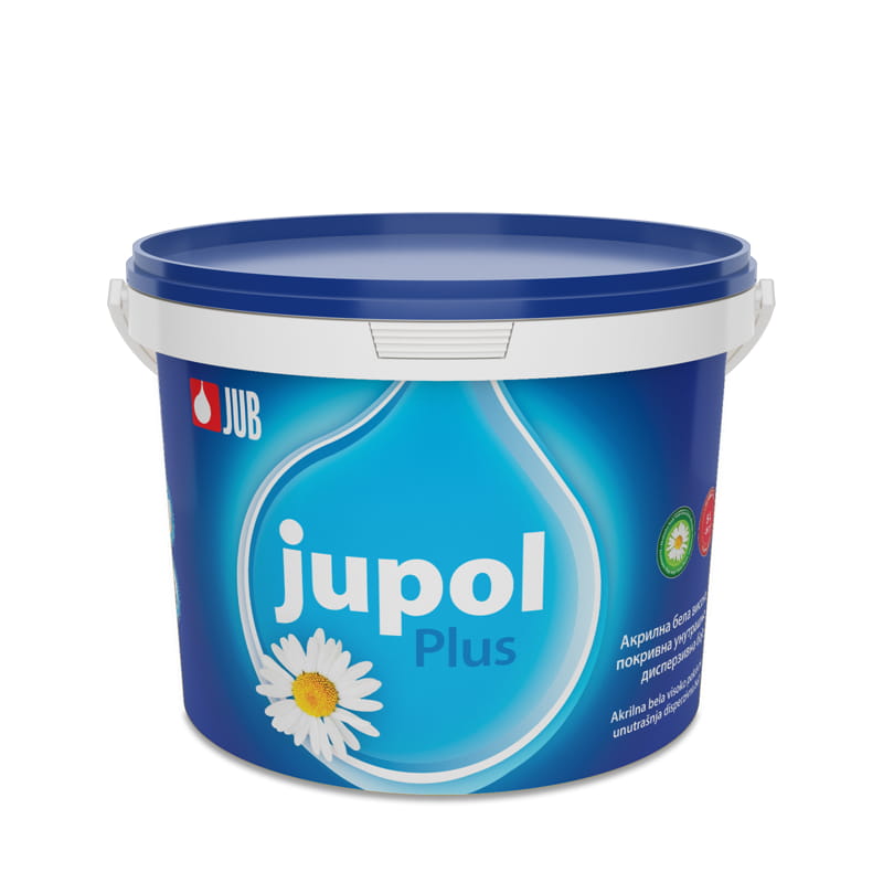 JUPOL Plus Bela visoko pokrivna disperzivna boja 5l